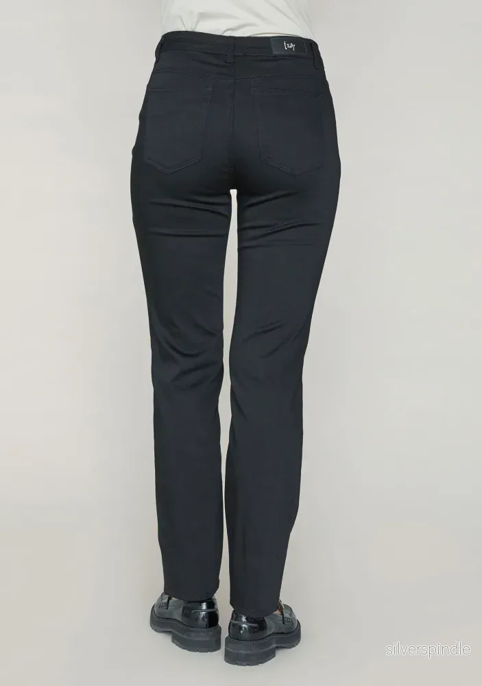 Isay Long Straight Pant - Black - Bild 3