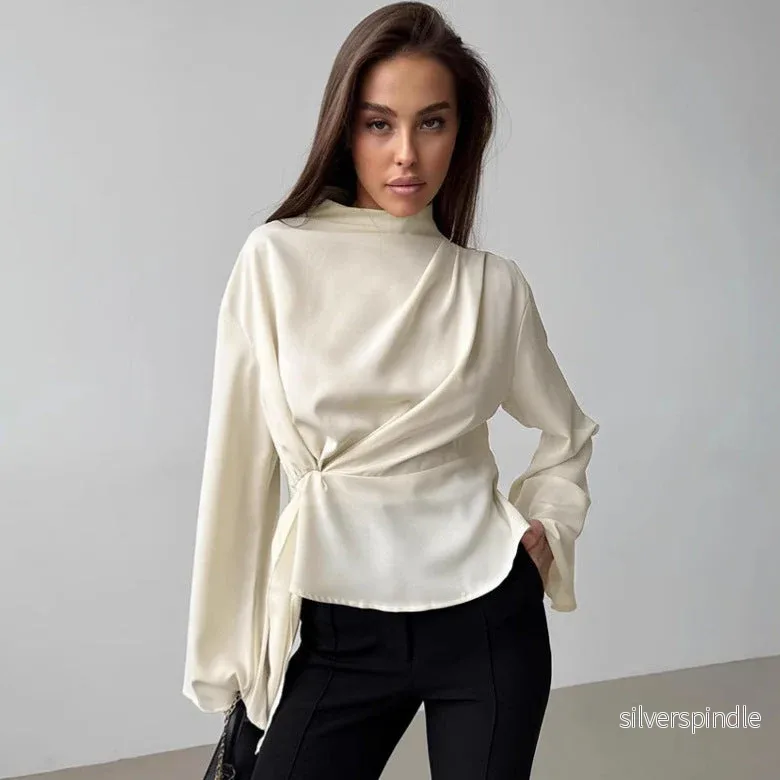 Emma | Elegant Chiffongskjorta med Klockärmar Emma | Elegant Chiffongskjorta med Klockärmar
