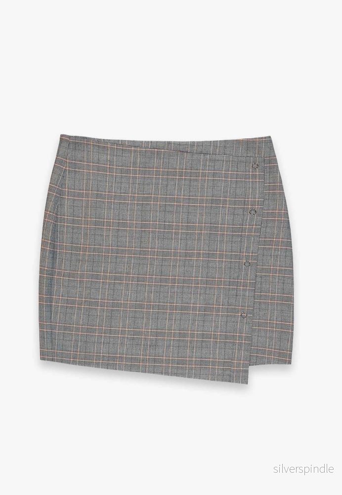 EMY KJOL – Beige check EMY KJOL – Beige check