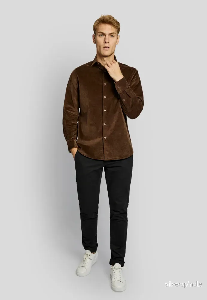 BS Horten casual modern fit Skjorta - Brown - Bild 3