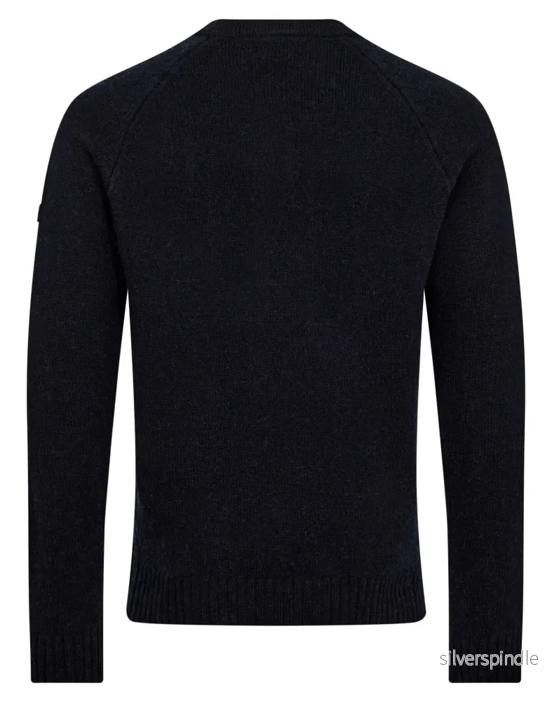 BS Caspian Regular Fit Stickat - Navy - Bild 2