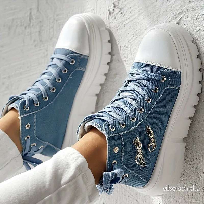 Mason | Trendiga Platåsneakers Med Grov Sula - Bild 2