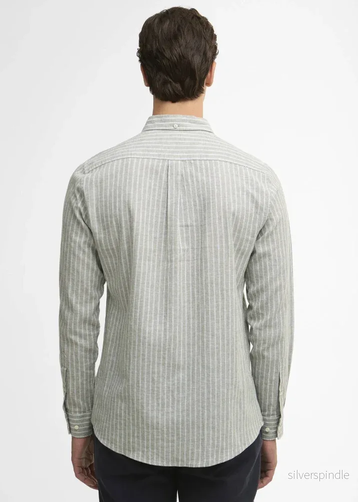 Barbour Nelson Striped TS Bleached Olive - Bild 2
