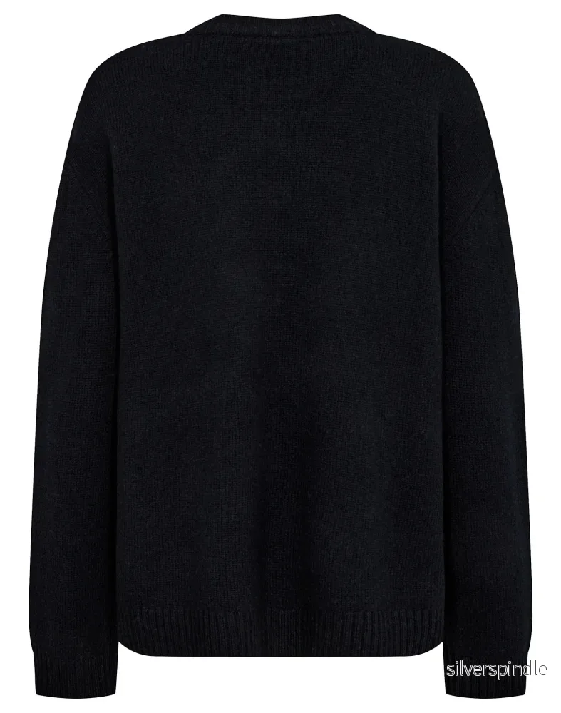 BS Lina Regular Fit Stickat - Navy - Bild 2