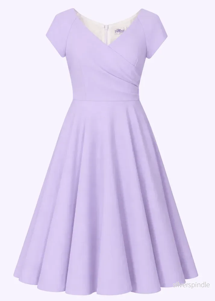 1950-tals Hourglass swing klänning – lila 1950-tals Hourglass swing klänning – lila