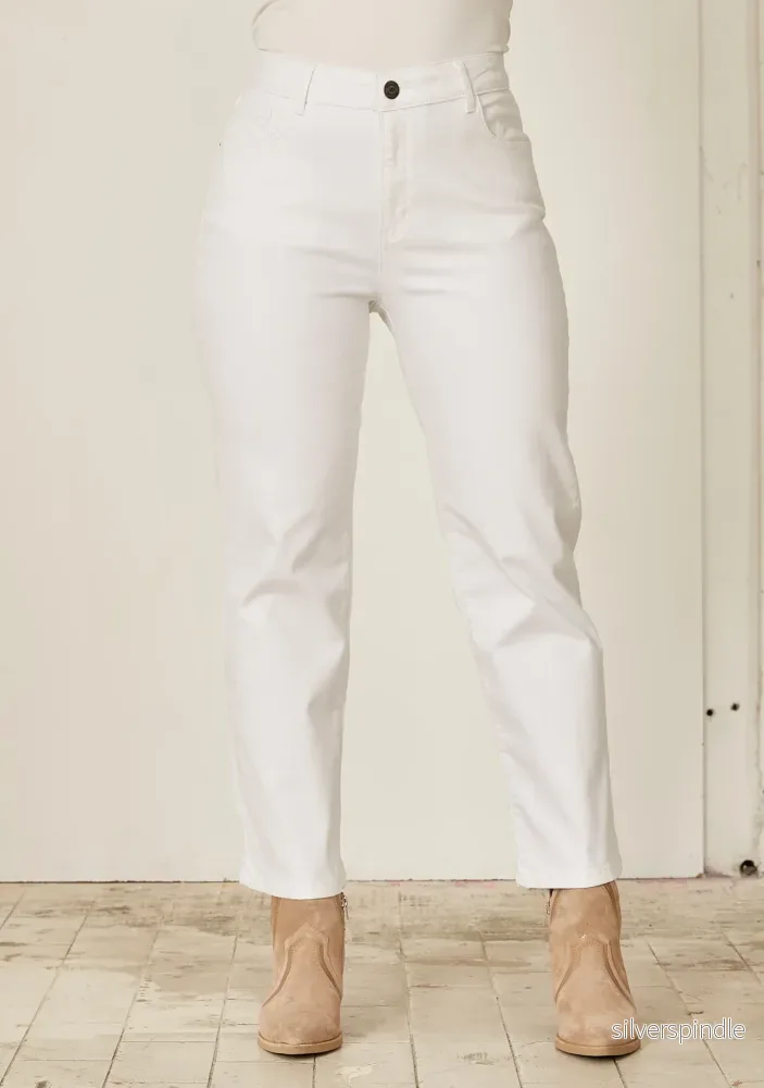 Como Straight Pant – White Como Straight Pant – White