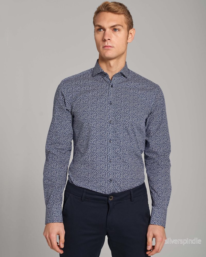 BS Alan Modern Fit Skjorta - Navy - Bild 3
