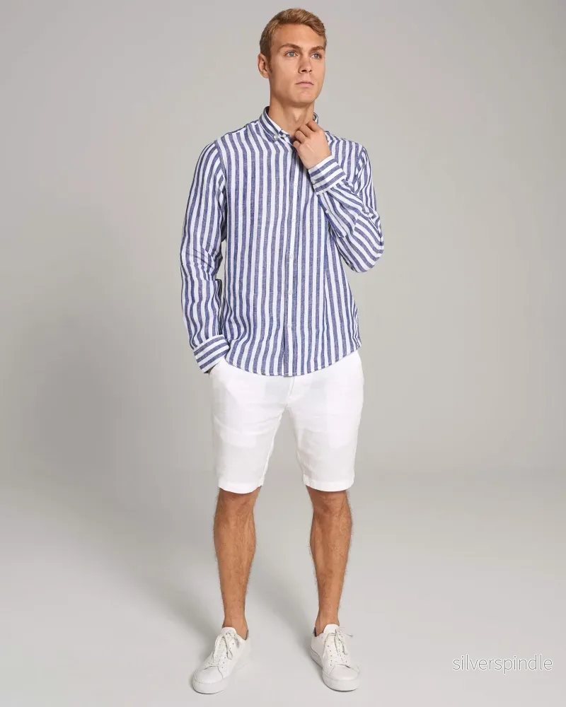 BS Esteban Casual Modern Fit Skjorta - Blue/White - Bild 3