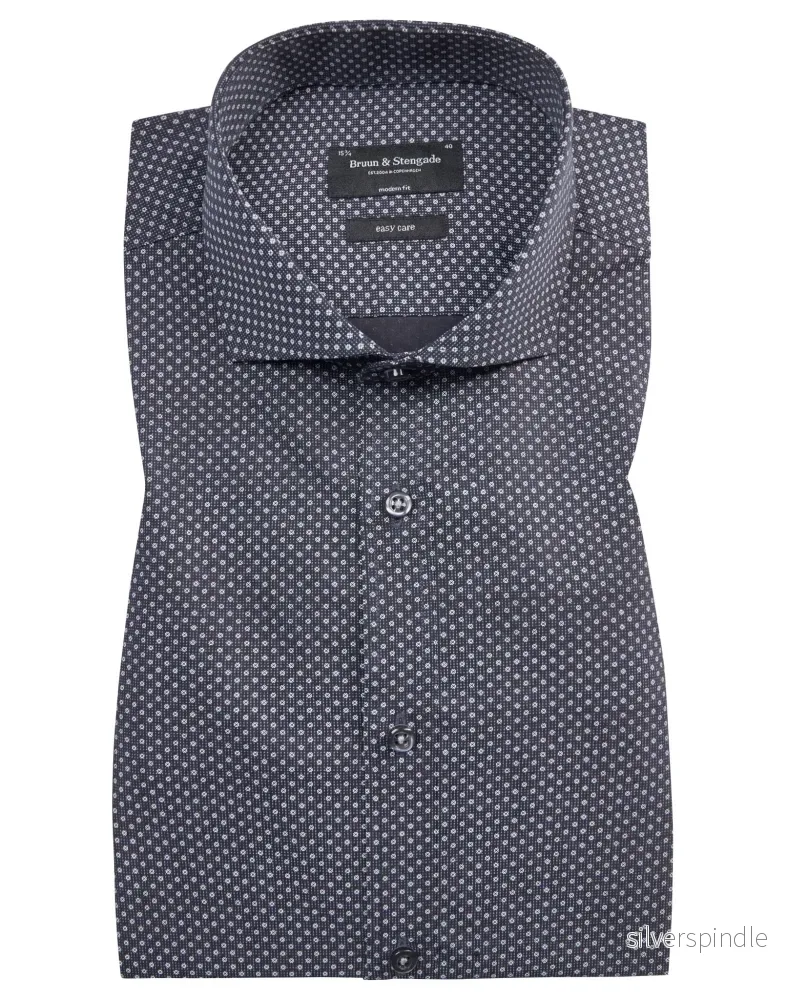 BS Bowen Modern Fit Skjorta – Marinblå