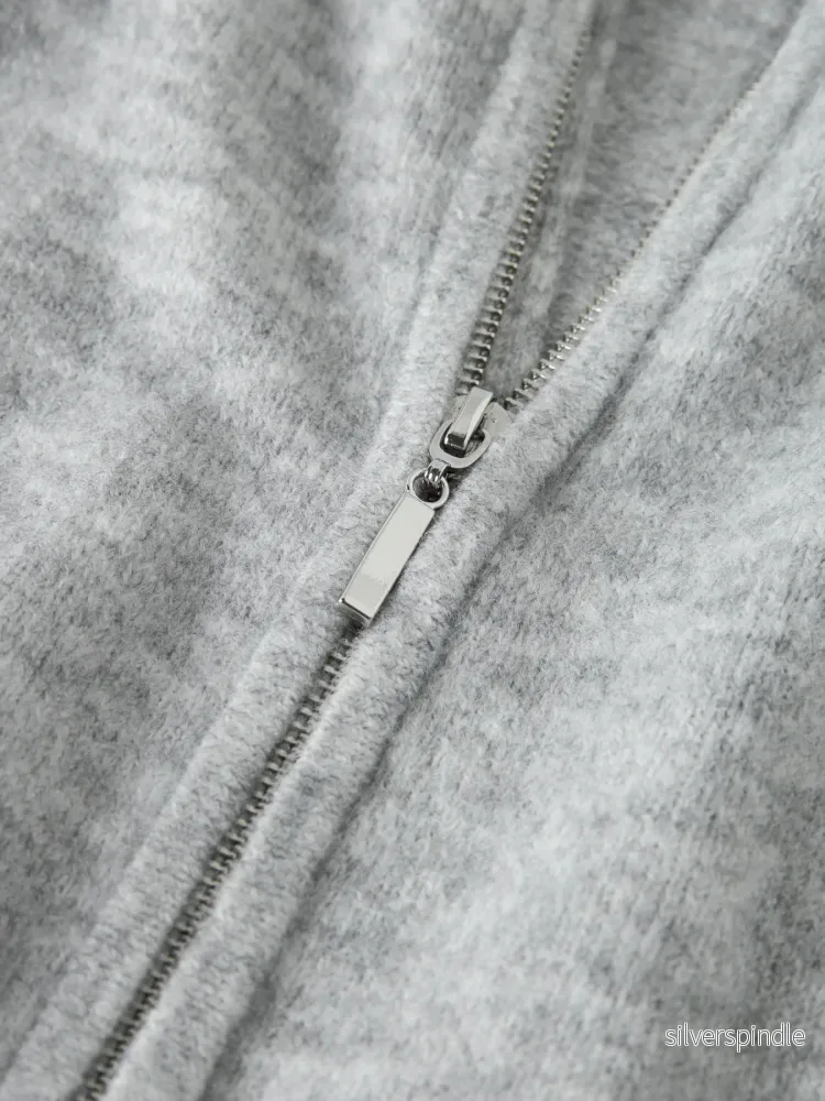 Riaa Kort Stickad Cardigan - Bild 3
