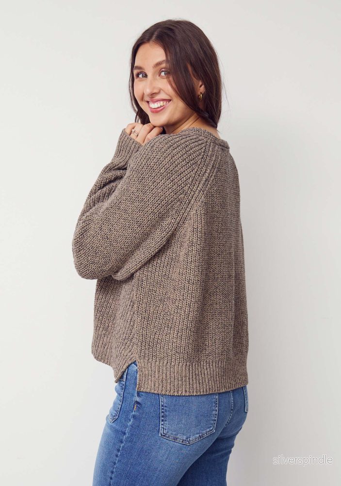 Gunda Knit Cardigan - Black/Potato Melange - Bild 3