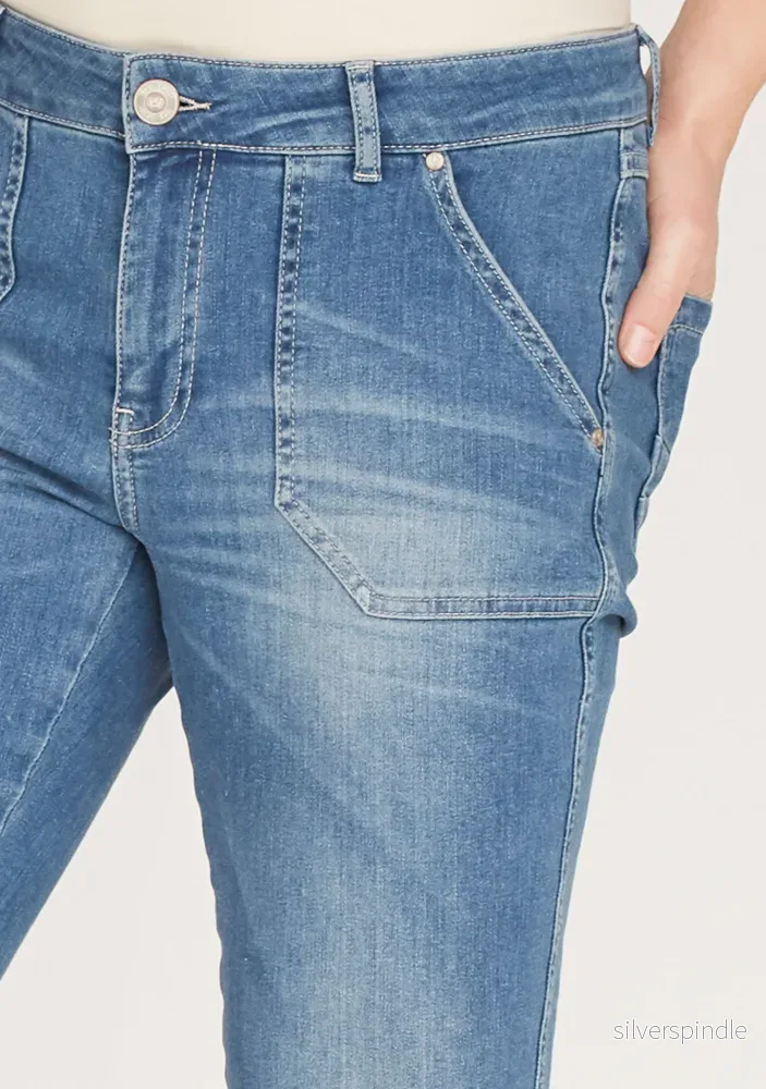 Como Flare Jeans - Como Blue Wash - Bild 3