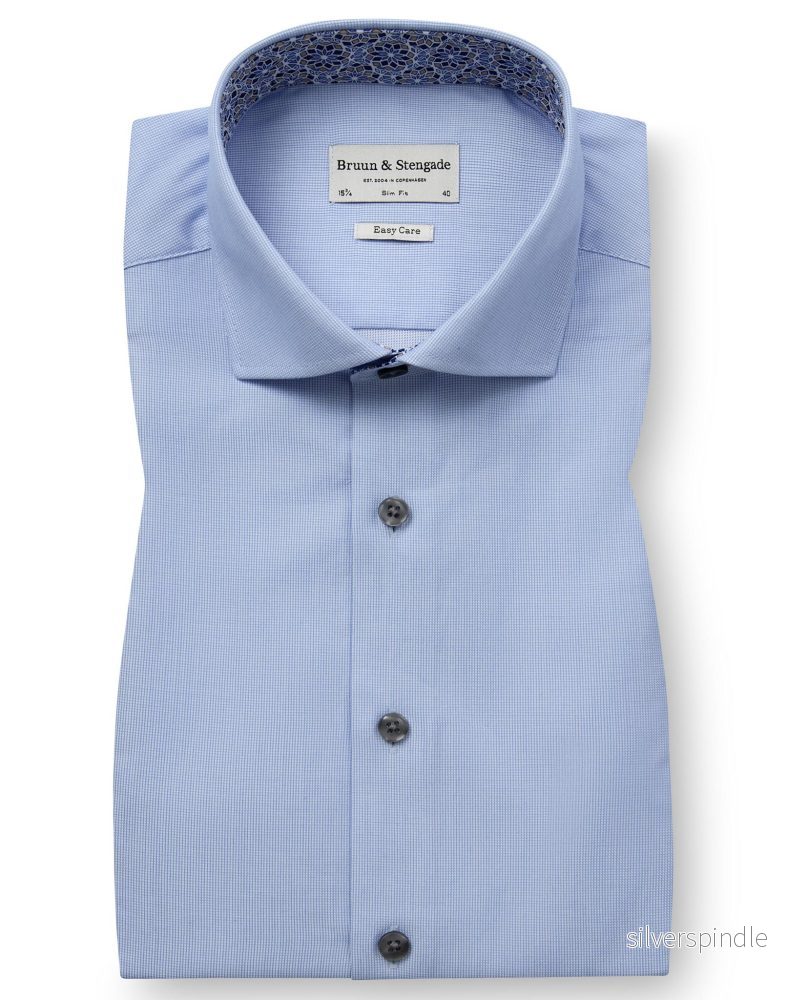 BS Sliskovic Slim Fit Skjorta - Light Blue