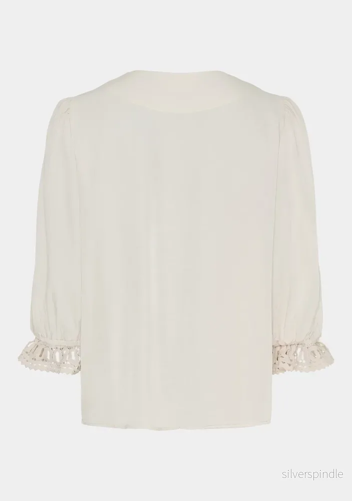 Cara Lace Blouse - Cream - Bild 2
