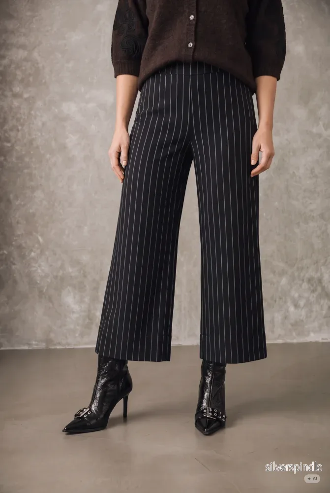 Sigga Striped Pant – Black Pinstripe Sigga Striped Pant – Black Pinstripe