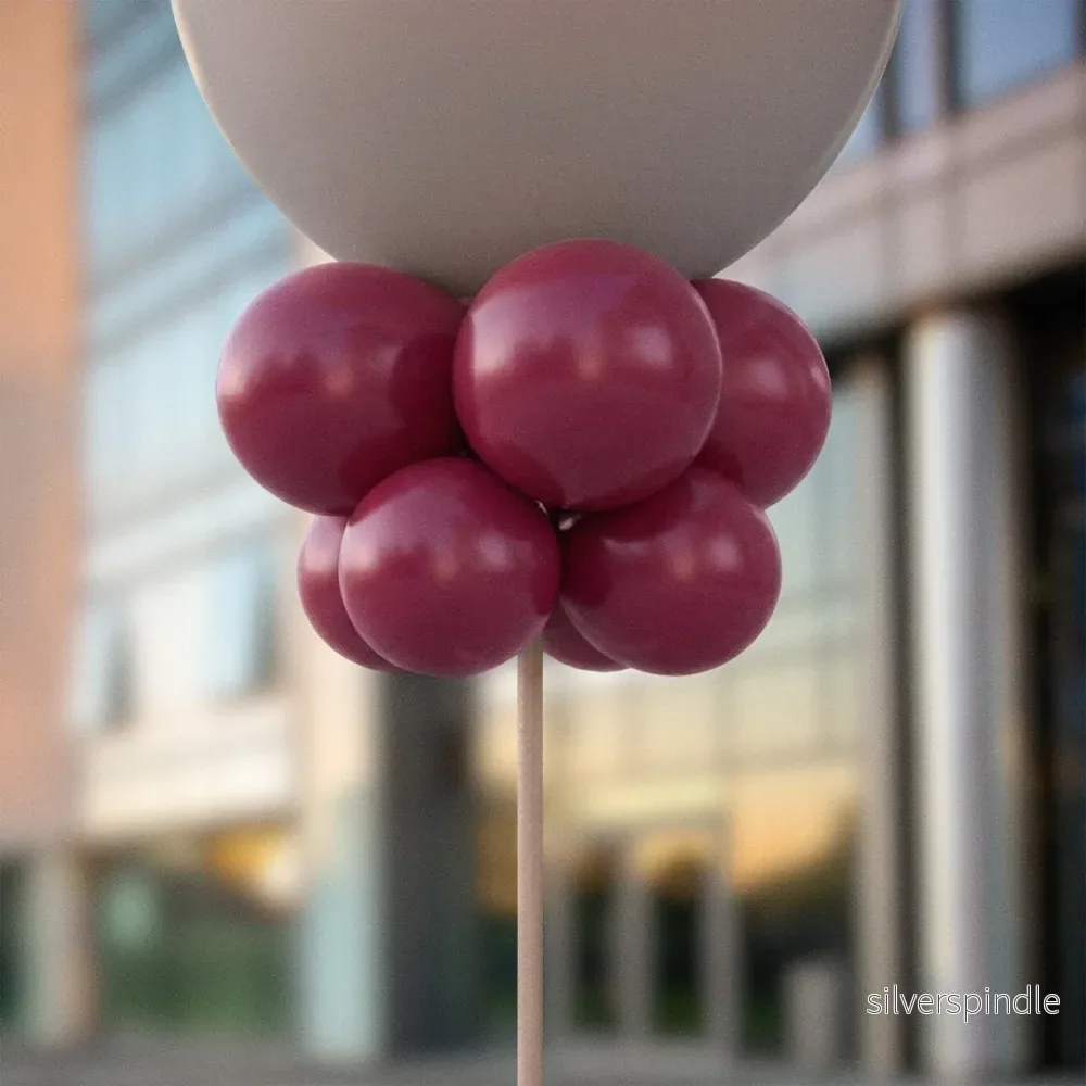 Vinröda ballongknippen 28 cm – 10-pack Vinröda ballongknippen 28 cm – 10-pack