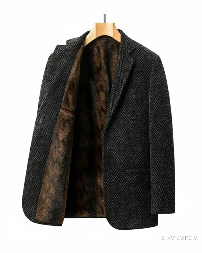Ethan | Elegant Höstullkappa med Fuskpälsfoder