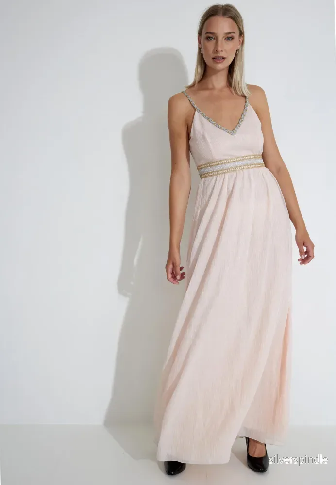 JESS LONG DRESS - Ljusrosabeige - Bild 3