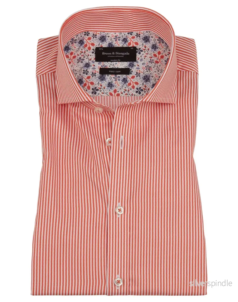 BS Babel Modern Fit Skjorta – Orange