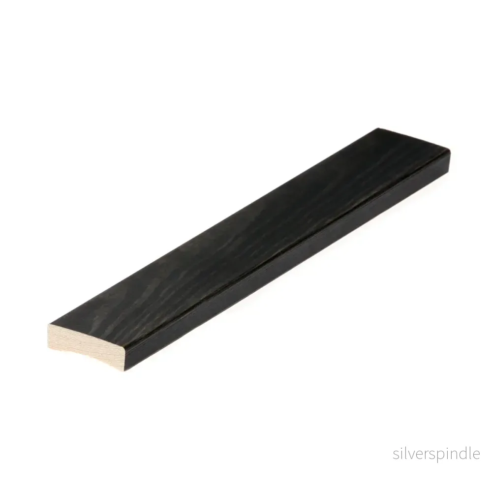 Täcklist 12x42x2200, Furu, Bastuskyddad Svart - Bild 2
