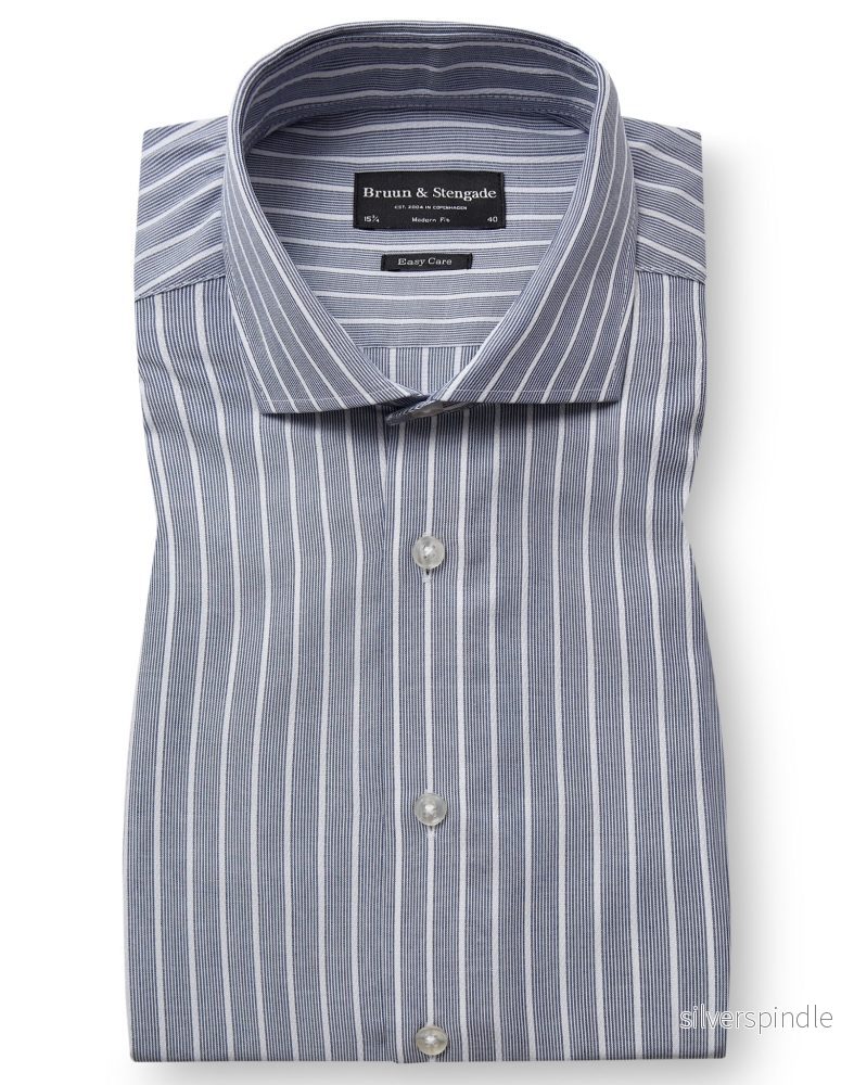 BS Kiyosaki Modern Fit Skjorta - Navy