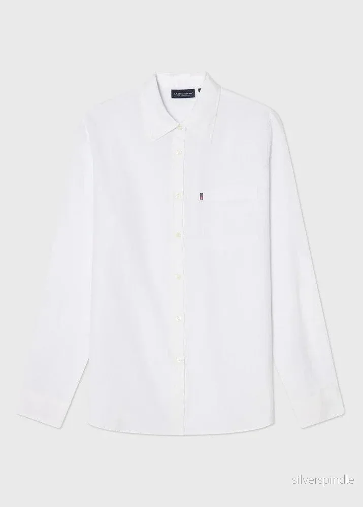 Lexington Classic Linen Shirt White - Bild 2