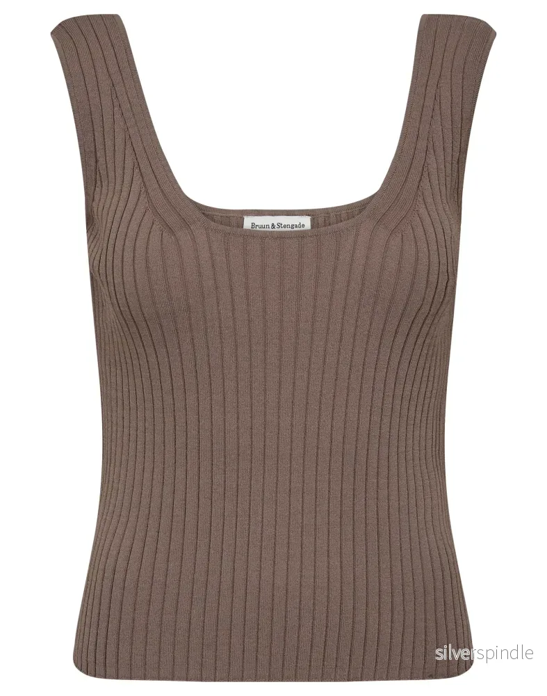 BS Mathilde Regular Fit Topp - Mink