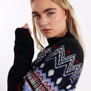 MEGAN TRÖJA – Blk pattern MEGAN TRÖJA – Blk pattern