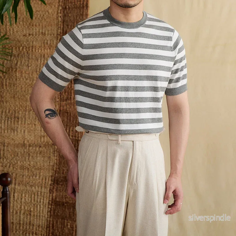 Noah | Randig Kortärmad Topp med Slim Fit - Bild 2