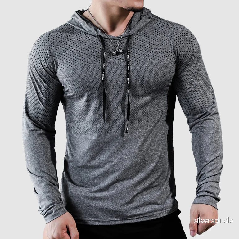 Liam | Slim Fit Träningshoodie med Snabbtorkande Design - Bild 2