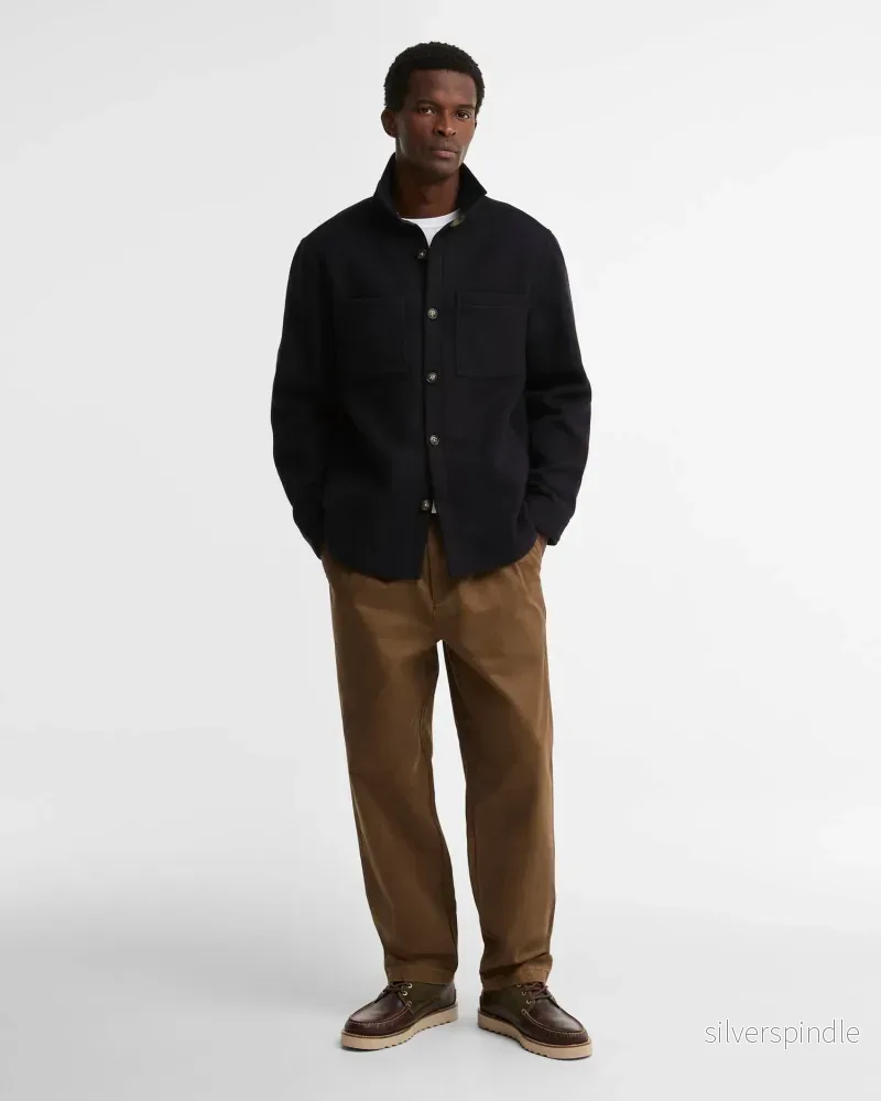 Barbour Marlow TS Wool Blend Overshirt Navy - Bild 3