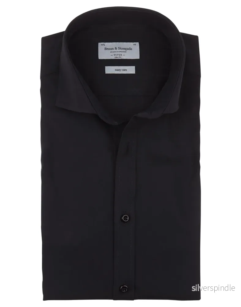 BS Jeff Super Slim Fit Skjorta – Black