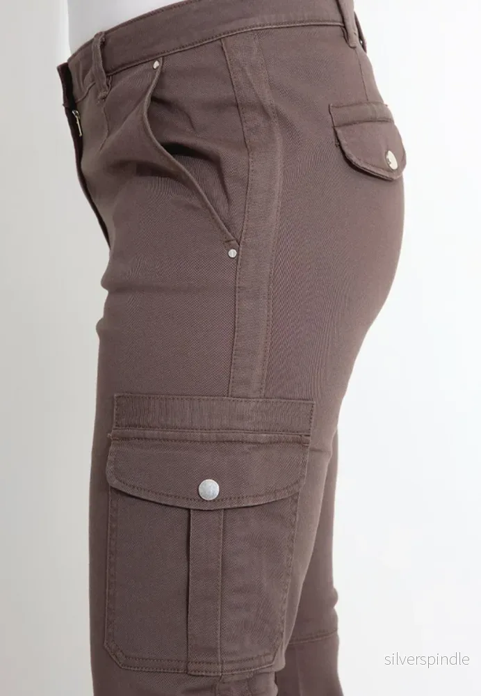GABARDINE TROUSERS 09134 - Brun - Bild 3