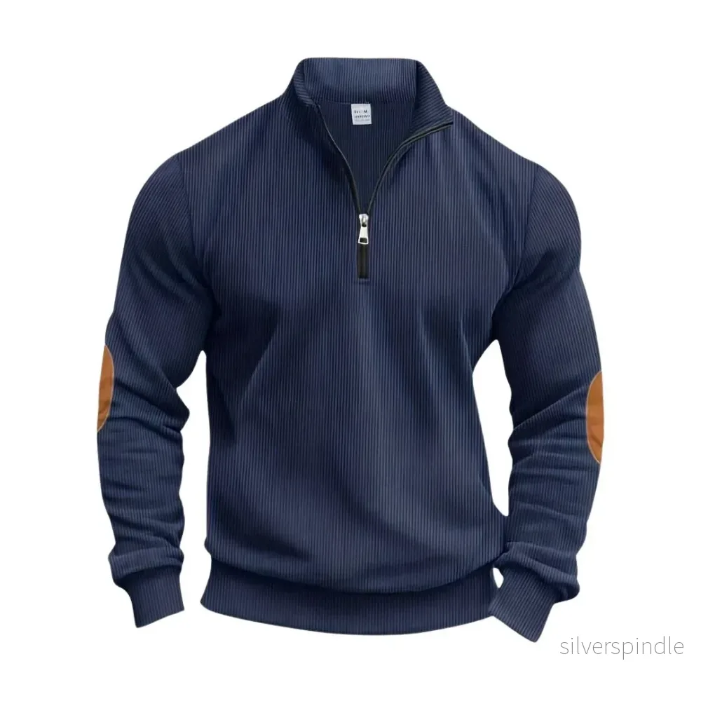 Oliver | Klassisk Ribbstickad Pullover för Män - Bild 2