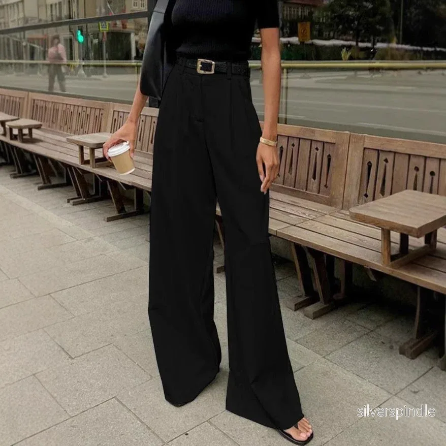 Sophie | Snygga Hög Midja Byxor Dam i Vit Färg Sophie | Snygga Hög Midja Byxor Dam i Vit Färg