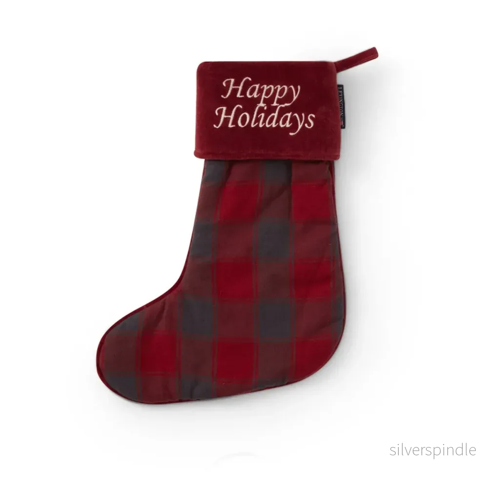 Lexington Happy Holidays Cotton Flannel Julstrumpa – Outlet Lexington Happy Holidays Cotton Flannel Julstrumpa – Outlet