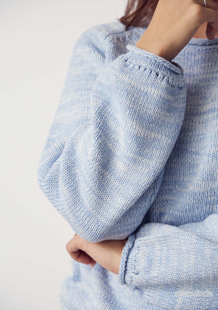 Gwen Knit Pullover - Light Blue Melange - Bild 3