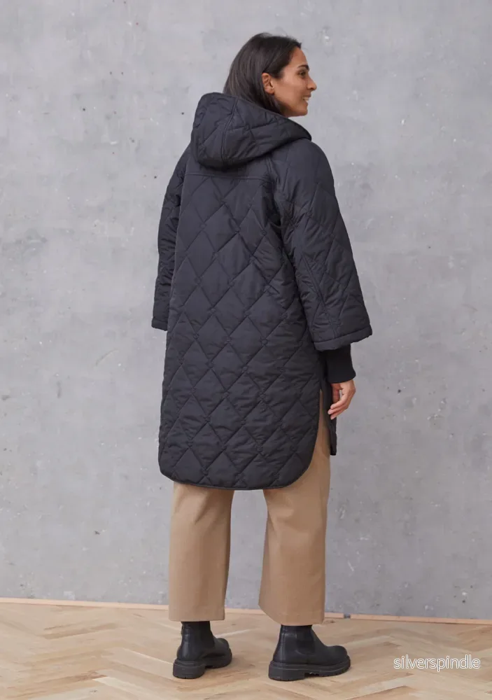 Diddi Maxi Coat - Black - Bild 3