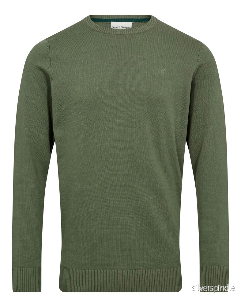 BS Jupiter Regular Fit Stickat - Green