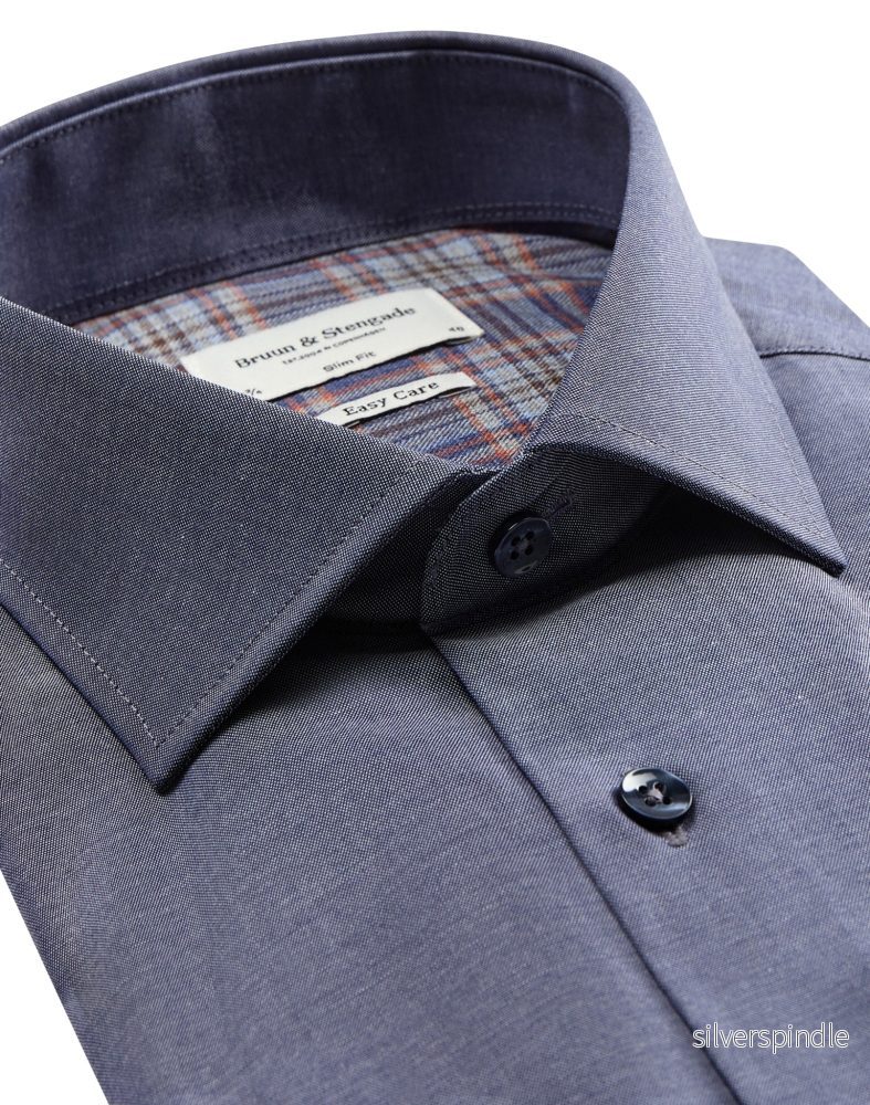 BS Dufresne slim fit Skjorta - Blue - Bild 2