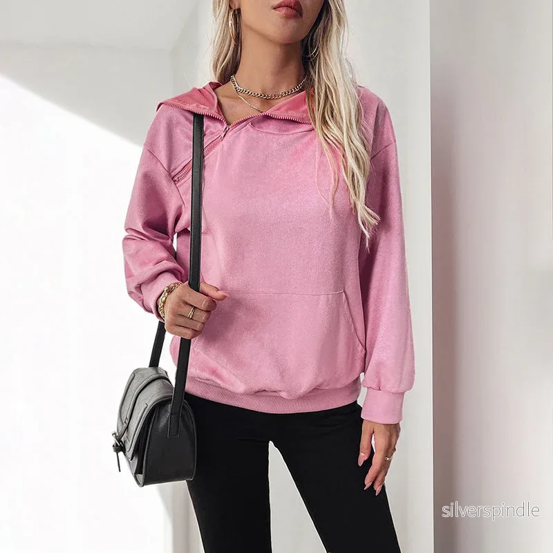 Liam | Funktionell Rosa Huva Tröja Med Sidofickor - Bild 3