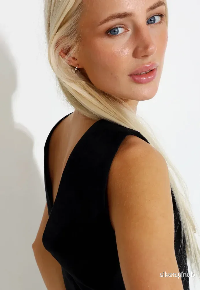 PEARL DRESS - Black - Bild 3