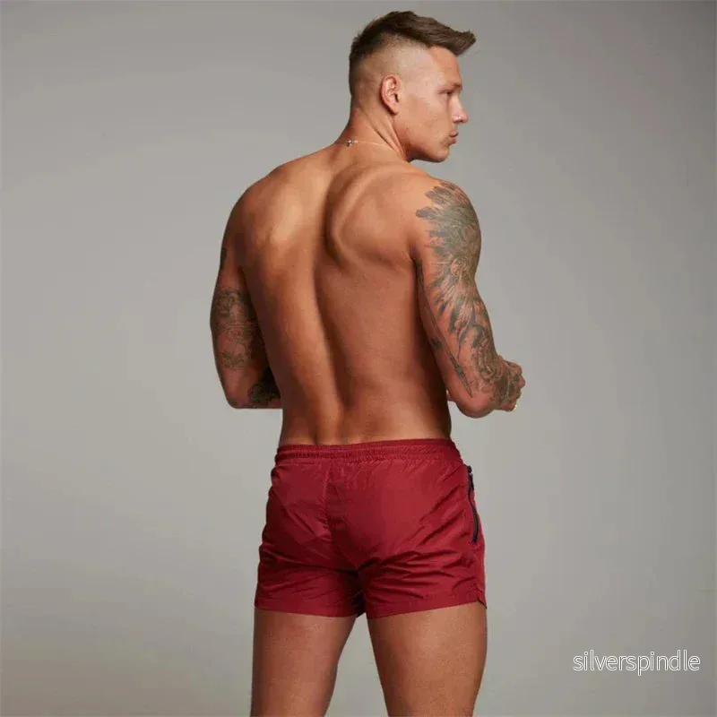 Liam | Lätta Sommarbadbyxor Herr med Dragkedjefickor - Bild 3