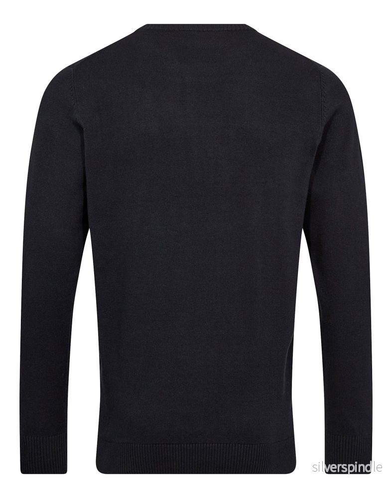 BS Jupiter Regular Fit Stickat - Navy - Bild 2