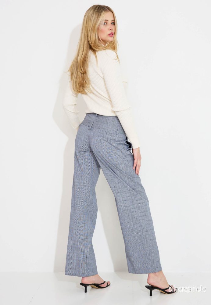 TROUSERS WITH DOUBLE BELT - Grå