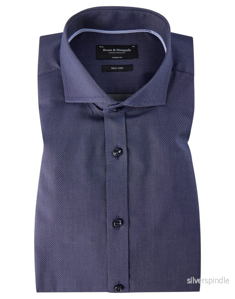 BS Matteo Modern Fit Skjorta Navy – Navy