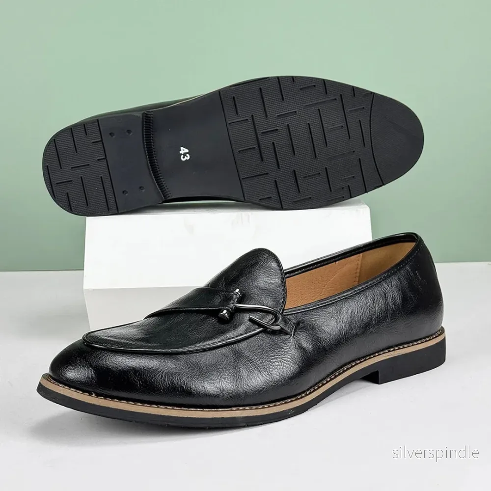 Ethan | Elegant Halkfri Herrloafers med Fishhook Accent - Bild 3