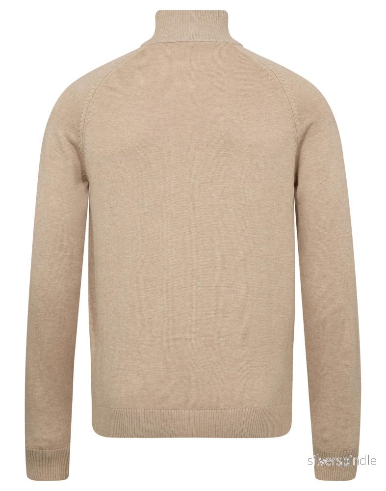 BS Ilario Regular Fit Stickat - Beige - Bild 2
