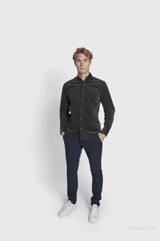 BS Assan Casual Slim Fit Skjorta - Grön - Bild 3