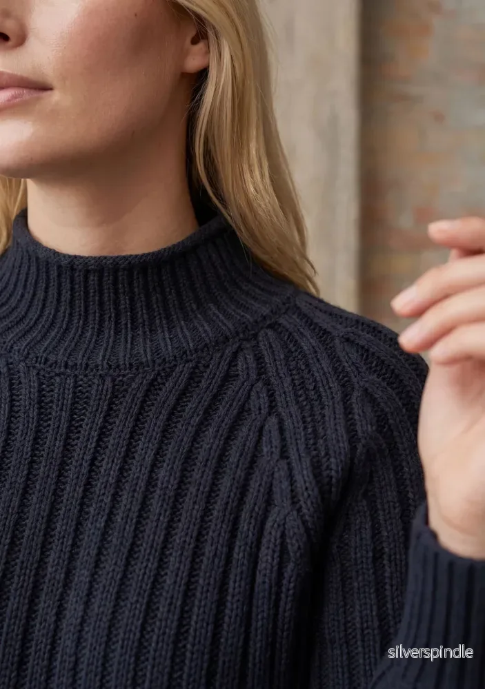 Gwen Highneck Pullover - Navy - Bild 3